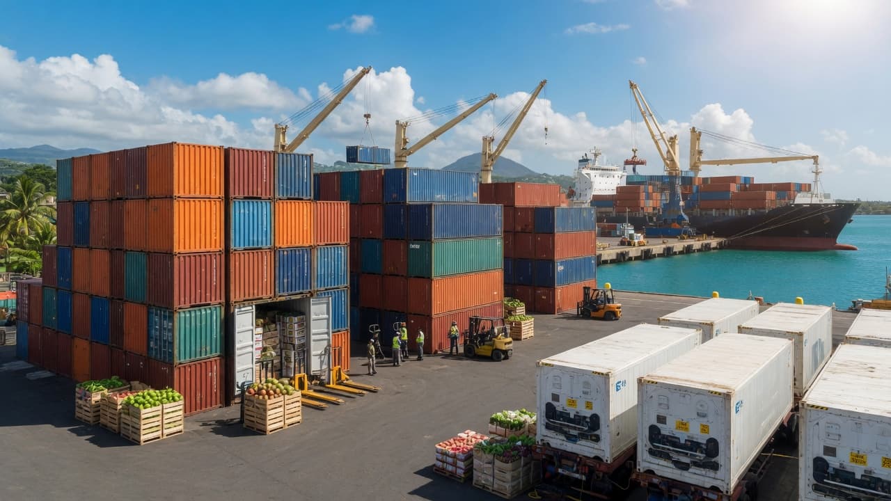 Seaport export terminal